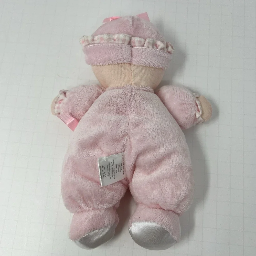 Carters Just One Year My First Doll Pink Plush Baby Rattle Soft‎ nursery Toy 8